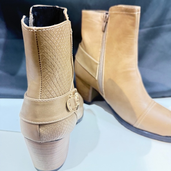 W OMEN BOOTS ZiPPER SIDE WITH HEEL 871 khai - Picture 11 of 11